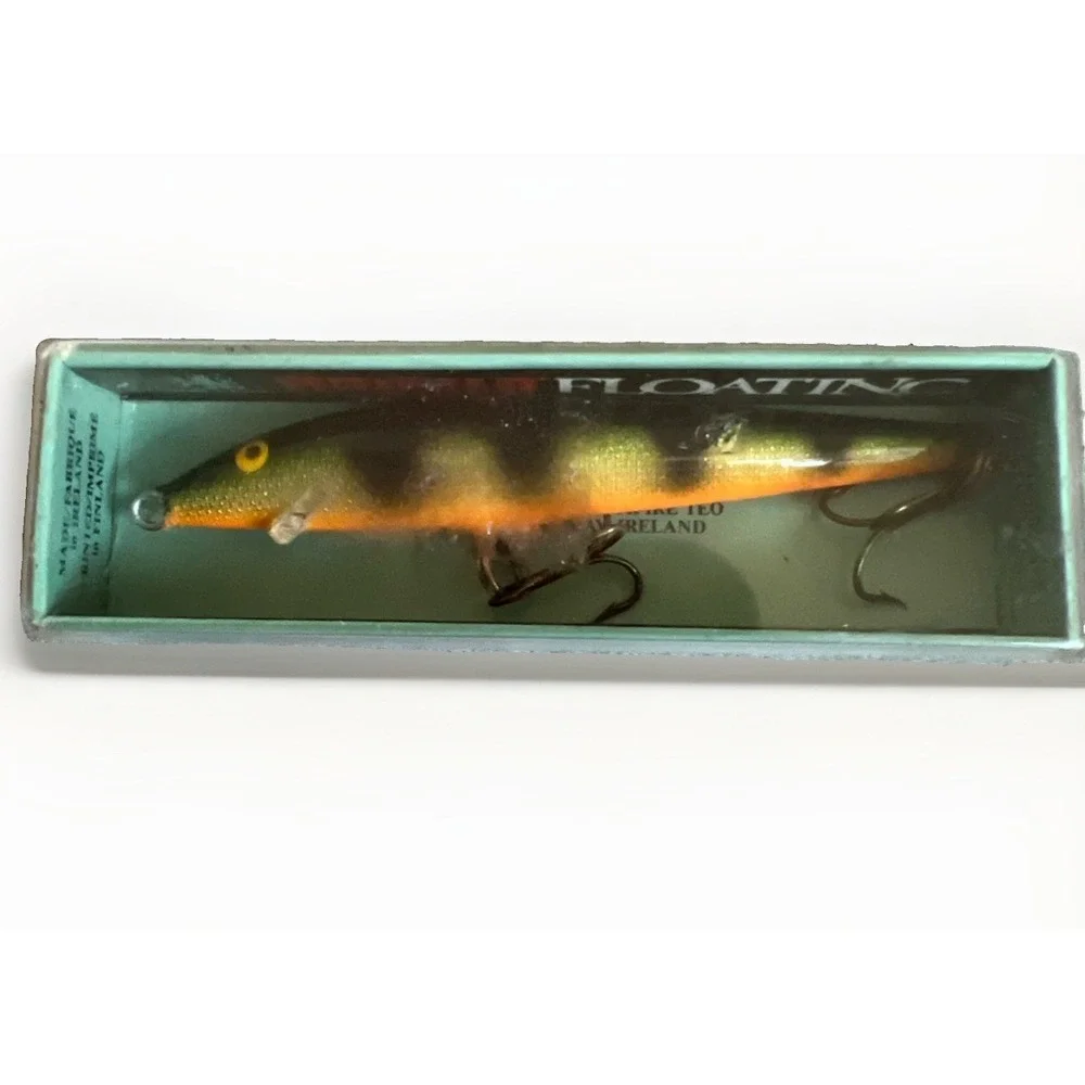 Vintage Rapala F11 Original Floating Perch Ireland NOS Box & Booklet